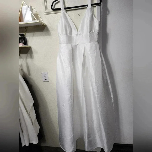 Lulus Ready For Romance Ivory Sleeveless Maxi Dress With Pockets Wedding - Picture 7 of 12